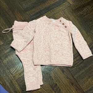 3x20 Cozy Pink Knit Sweater and Pants Set